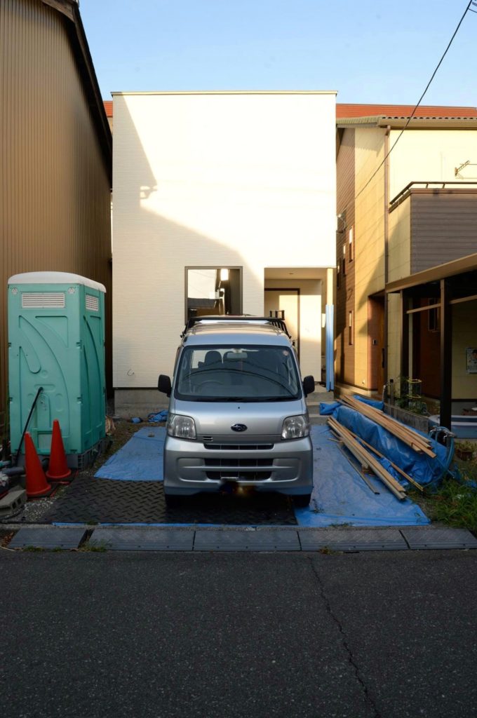 足場がバレて｜（仮称）春日２の家