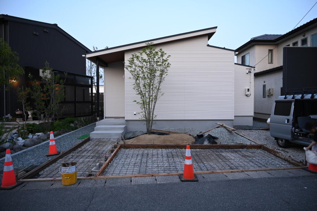 帰自の家の植栽