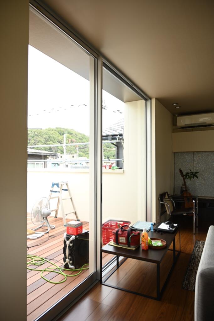 リフォーム中の我が家 ルーフテラス