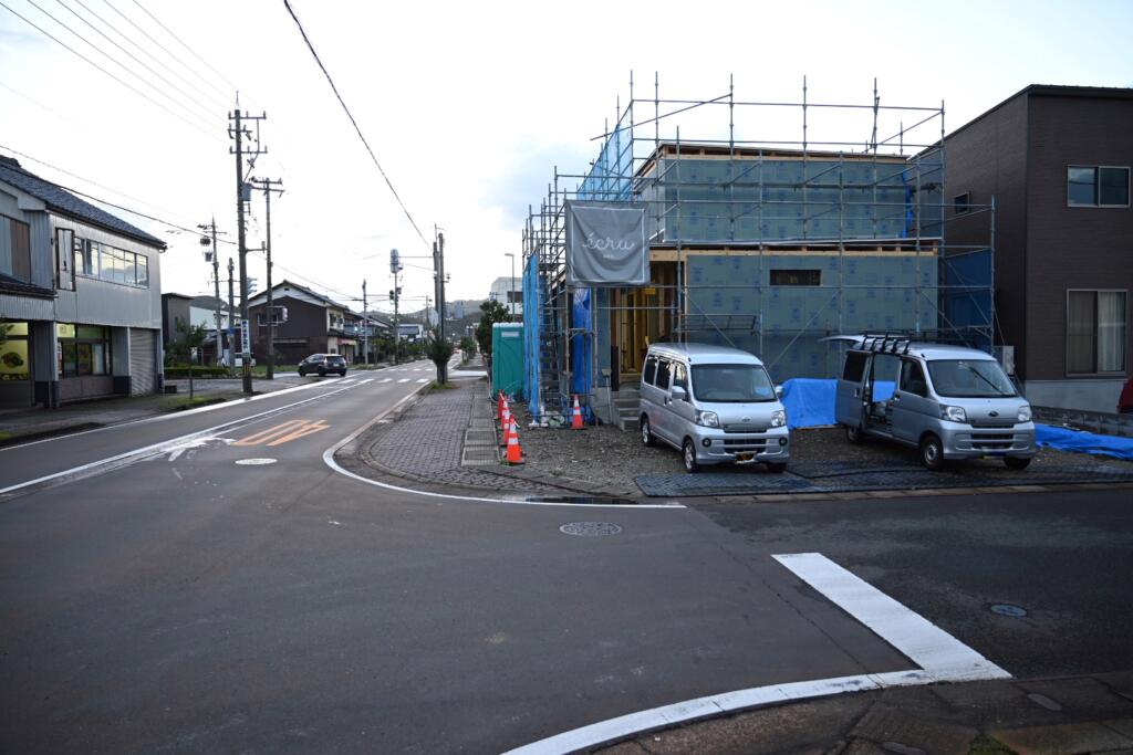 想支の家の気密施工現場