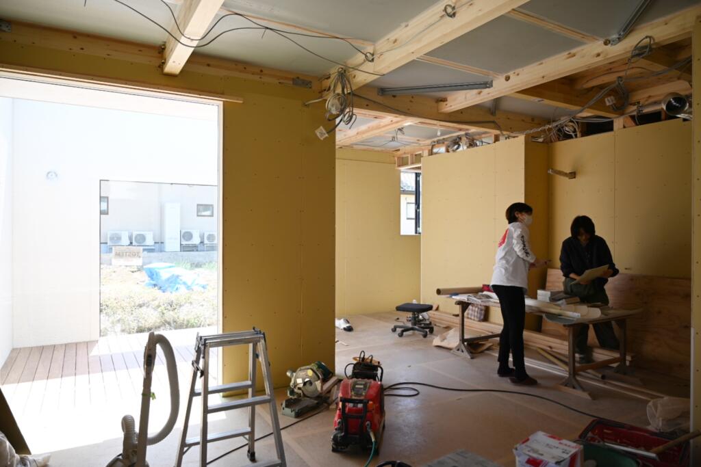 本堂町の家 発注承認打合せ 現場の様子