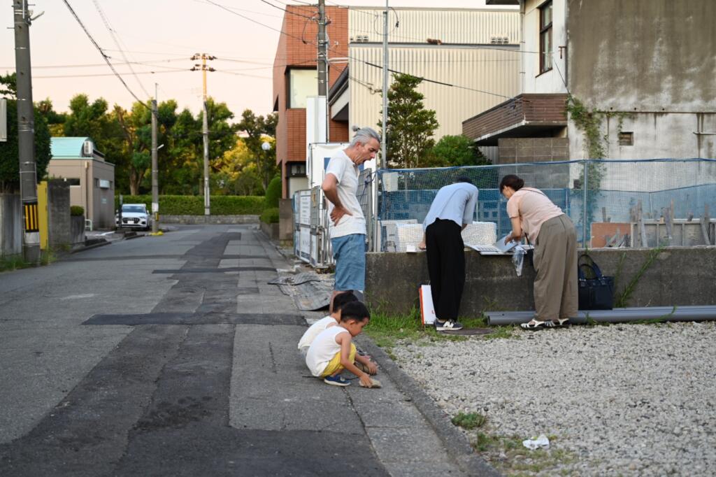 外壁材や外部を構成する色などは、現地にてご決定いただくようにしています。