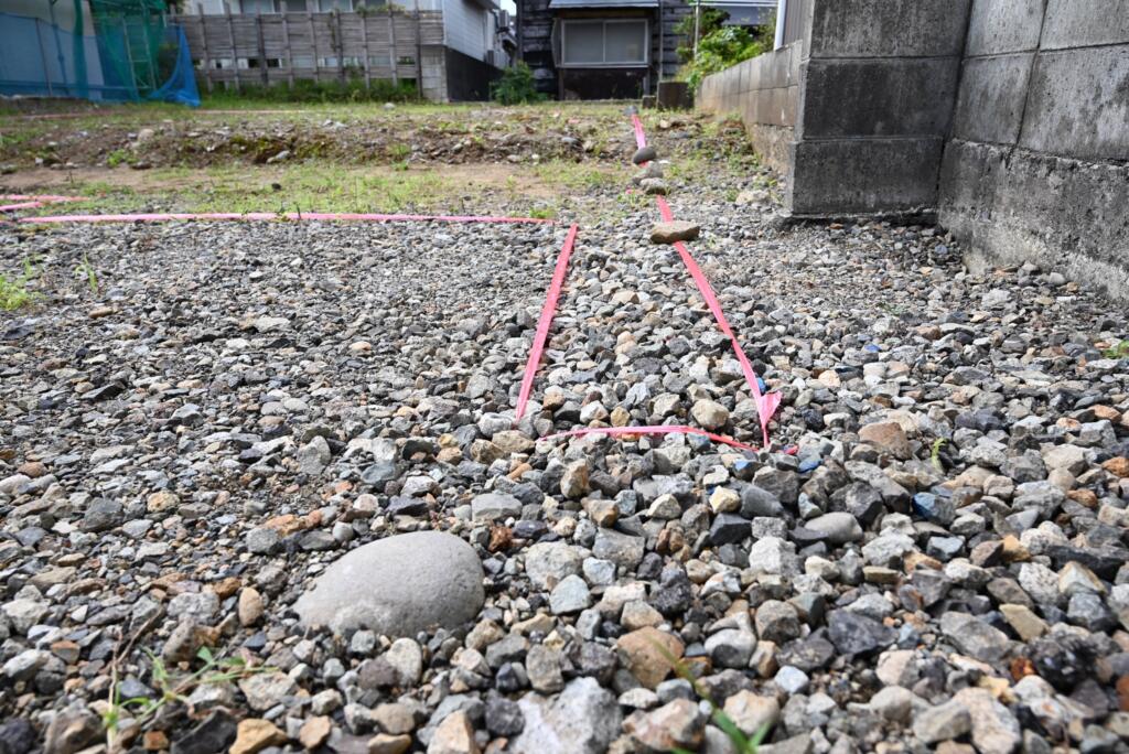 地縄を張って先ず気になったのは？｜（仮称）大宮２の家
