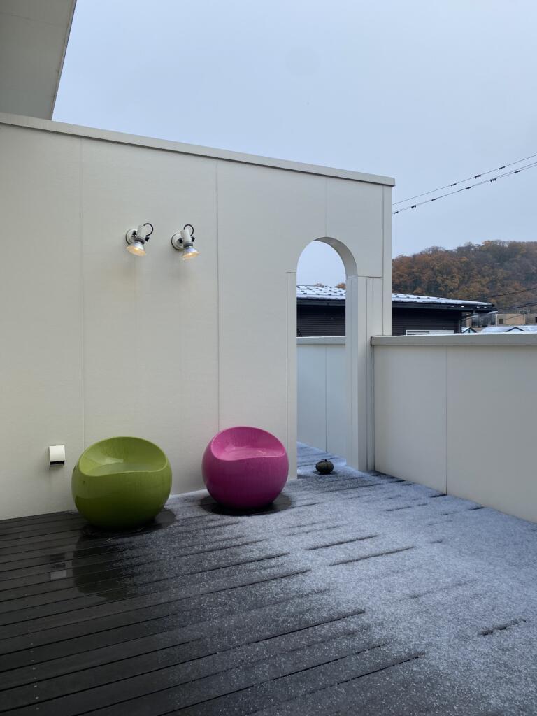 初雪が降っても、あたたかい我が家